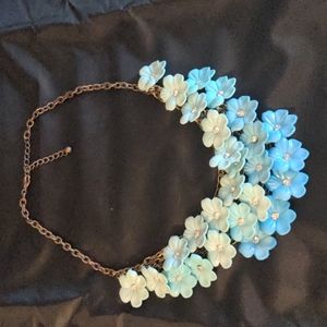 Ombre Blue Statement Necklace